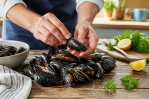 Moules ouvertes avant cuisson : le test pour les manger