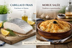 Cabillaud ou morue : quelle est la différence ?