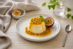 La panna cotta fruit de la passion : recette facile