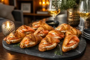 Recette croissant saumon : le secret des bouchées festives